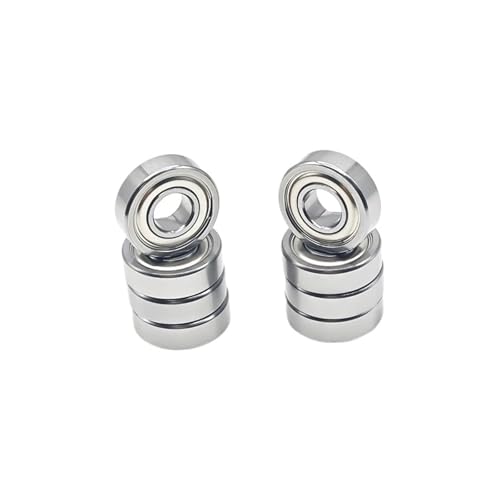 Rodamientos de bolas de ranura profunda R4ZZ de 6,35 mm acero cromado 10 unidades