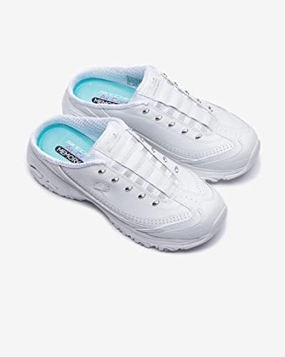 Skechers Sport Women's Bright Sky Fashion Sneaker, White/Silver, 8 M US | Image 5