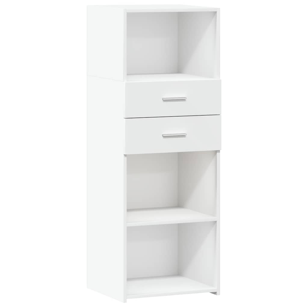 Vidaxl White Highboard 45X42.5x124 Cm Engineered Wood