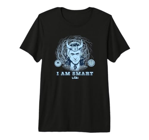 T-shirt Marvel Loki Godly Intellect anti-déformation en coton durable pour homme