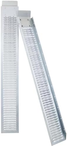 66" L Loading Ramps, 960lbs Capacity Loading Ramps for Pickup Trucks, Steel Motorcycle Ramp, Dirt Bike Ramp for Truck, Lawn Mower, Snowblower, ATV, Quad, Pack of 2,with 2pcs tie Straps,1pair Gloves