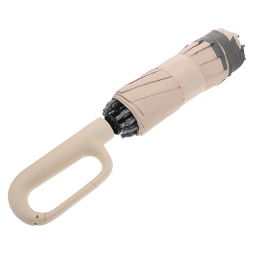 Housoutil Paraguas Plegable Hebilla de Anillo, Automático y Resistente al Viento, Diseño Portátil de Nylon y Acero para Viaje y Actividades al Aire Libre