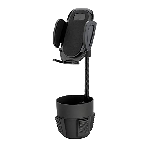 Scosche SUHCUPM-XCES0 Select Cup Holder Phone Mount Cradle for Car or Truck - Universal Hands-Free Gooseneck Mount for Car Cup Holder - Vehicle Cell Phone Cradle for iPhone or Android Smartphones