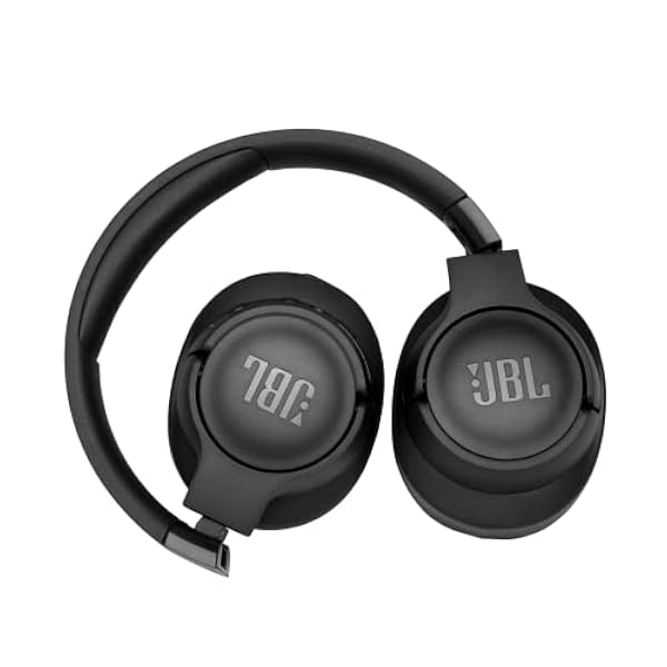 JBL T760BTNC Auriculares Over Ear inalámbricos con Bluetooth y cancelación de ruido activa, auriculares de diadema ligeros con batería de hasta 35 horas con BT NC y cable extraíble, color negro