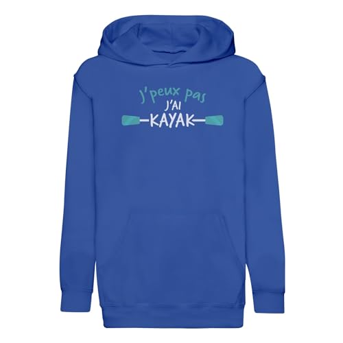 Sweat à capuche enfant kayak vêtement sport nature rivière ado