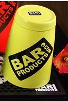 BarConic Custom Weighted Neon Yellow BarProducts Logo Cocktail 16oz Shaker Tin