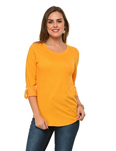 Image of Frenchtrendz Women'sCotton Poly Top(XS-4XL)