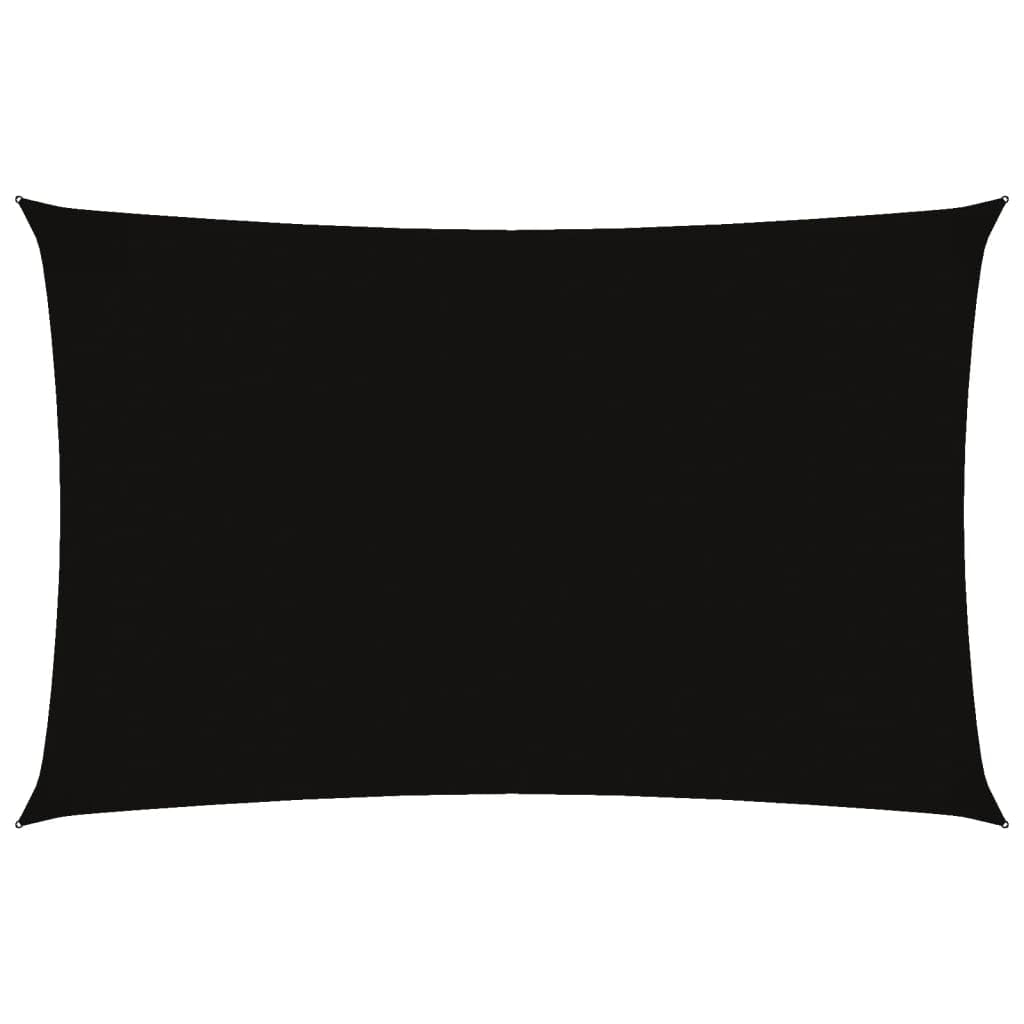 vidaXL Sunshade Sail Sun Sail Tarp Sunscreen Patio Shade Outdoor Sunshade Shade Canopy Garden Balcony Oxford Fabric Rectangular 2.5x5 m Black — image 1