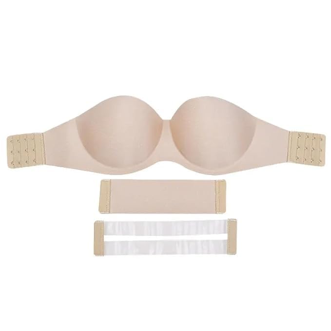 Image of Fashiol Silicone Lightly Padded Wire Free Stick-On Bra for Women and Girls (Pack of 1)