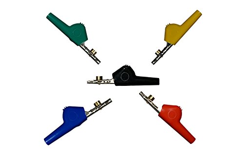 Ast Labs Alligator Clip Bed-Of-Nail And Single Spike Angled Nose Large 1 Set Of 5 Colors #TOP4