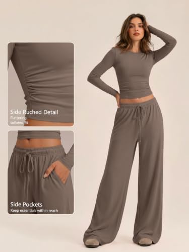 Image of Trendy Queen Women's 2 Piece 2026 Fall Fashion Lounge Set with Pockets