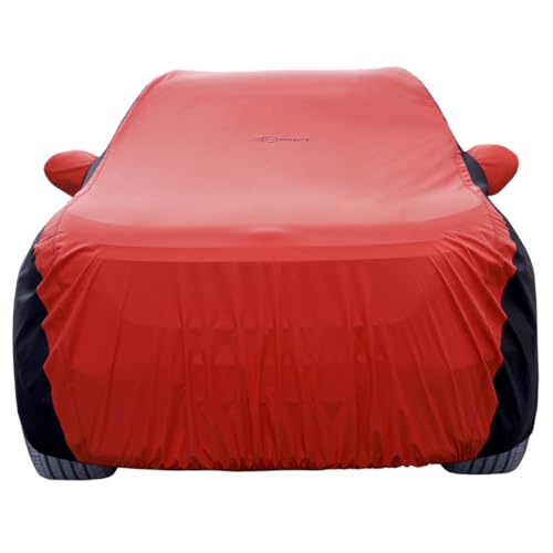 Image of NEODRIFT 'SuperTech' Car Cover for Maruti Suzuki Ertiga 2026 (100% Water-Resistant, All Weather Protection, Tailored Fit, Multi-Layered & Breathable Fabric) (Colour: Red+Black)