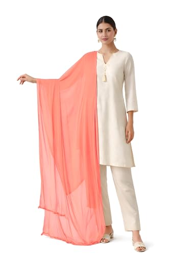 Image of MYRAH Chiffon Solid Casual Daily Use Dupatta For Women's & Girls Length - 2.50 Meter