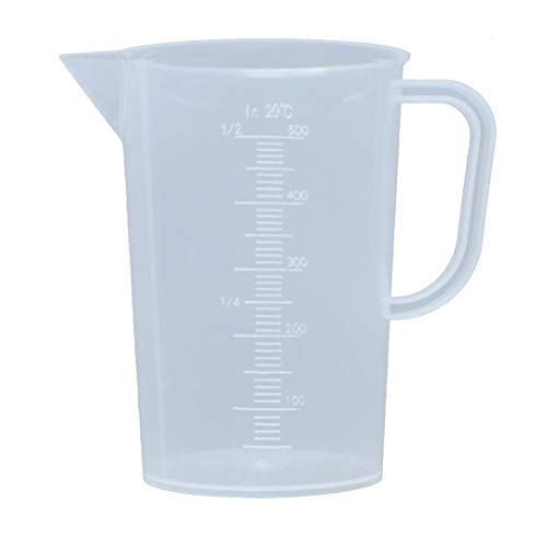 Gobelet gradué en plastique de 0,5 l avec poignées, verre doseur de 500 ml Cover