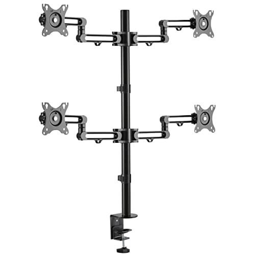 Tripp Lite Abrazadera de Escritorio de Brazo Flexible de Cuatro monitores para Pantallas de 13 a 27 Pulgadas (DDR1327SQFC-1) Cover