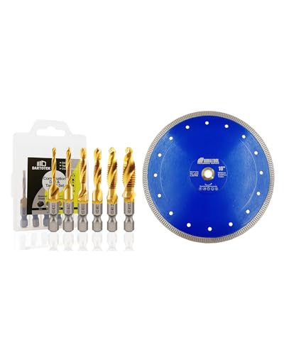 Forets et tarauds combinés pour tarauder et disque diamant 250mm rigide