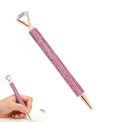 Rhinestone Pen, Ballpoint Tool, Bedazzled Writing Pen With Crystal Design, Gem With Smooth Ink Flow, Office Supplies, Suitable F