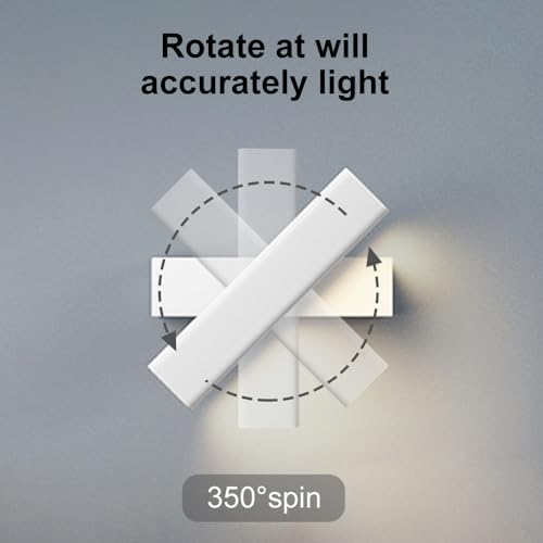 Aplique de pared LED de 7W moderno con rotación de 350 grados 6