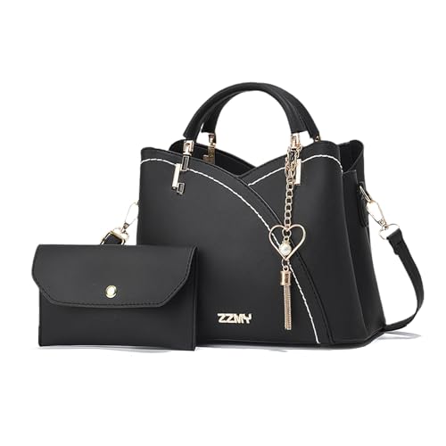 Sac fourre-tout mode avec pendentif élégant et multiples compartiments