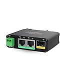 LINOVISION 2 Ports Mini 12V Solar PoE Switch with SFP Uplink, 9–57V DC Input, 802.3af/at 48V PoE & Passive 24V PoE Output, DIN Rail, for Solar Camera & Vehicle Systems