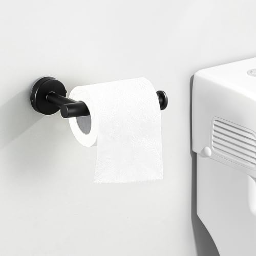 5-Pieces Matte Black Bathroom Accessories Set, Stainless Steel Bathroom Hardware Set, Bath Towel Bar Set, Towel Racks for Bathroom Wall Mounted.