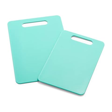 GreenLife 2-Piece Chopping Board Set, Medium & Large, Turquoise Cover