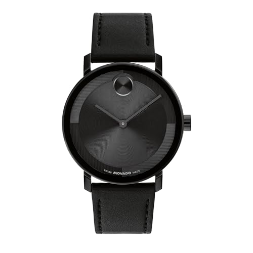 Movado Bold Evolution 2.0 Men's Watch - Swiss Quartz Movement, Nappa Leather Strap - 3 ATM Water Resistance - Luxury Fashion Timepiece for Him - 40mm