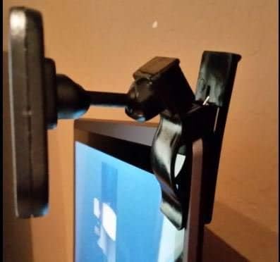 Clip-On Rear View Mirror for PC Monitors or Anywhere by Modtek (1 pack)
