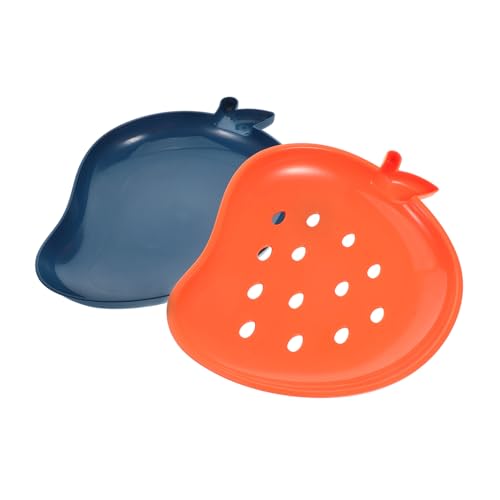 IMIKEYA Cesta Multifuncional De Drenaje Para Frutas y Verduras Escurridor De Cocina De Doble Capa Colador Para Lavar Alimentos Plato Rojo Para Pasta Ensalada y Snack