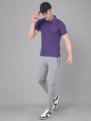Image of Force NXT Men's Super Combed Cotton Rich French Terry Fabric Solid Joggers | Active Joggers for Men | Comfortable Waistband with Zipper Pocket for Daily Workout