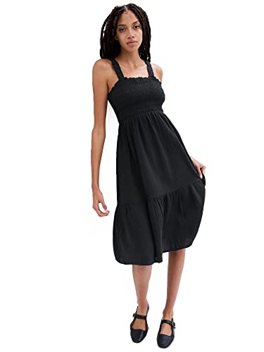 Image of Gap Women's V-sl Smocked Midi Dress