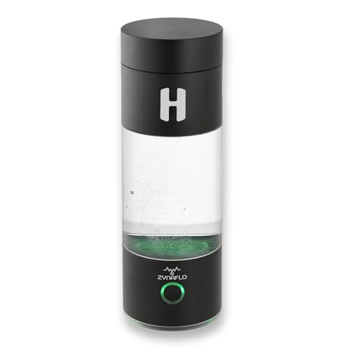 ZYNAFLO H2-Pro Hydrogen Water Bottle Generator with Latest SPE-PEM Technology (Onyx Black)