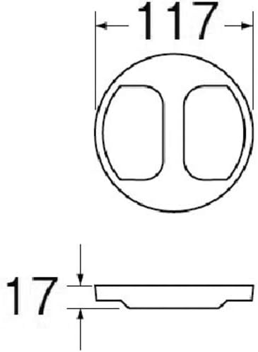 Miniatura 3 de SANEI PH63F-3 Sink Drain Plug Lid for SANEI Drain Stopper 3.4 inches (87 mm)