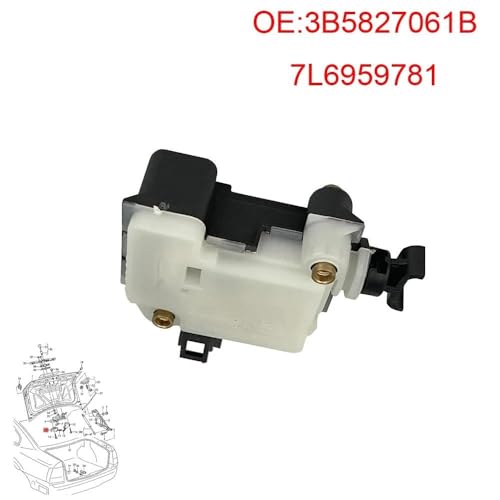 Actuador de pestillo de maletero 3B5827061B para Volkswagen Golf y Jetta 2