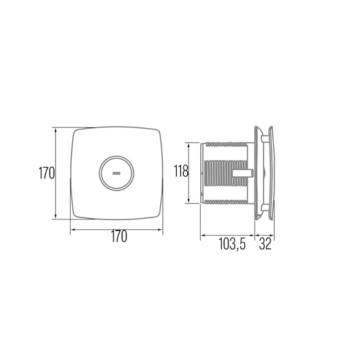 CATA X-MART 12 INOX/SS Fan (Standard Size)