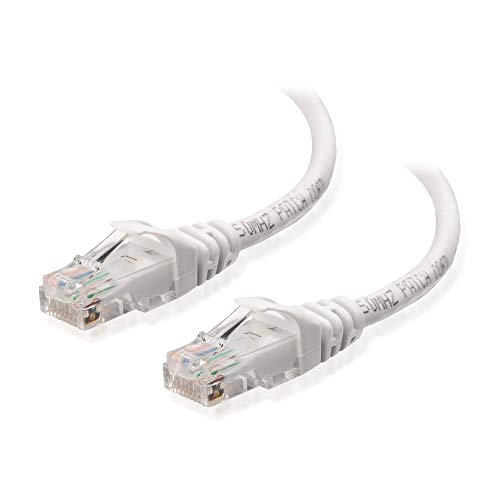 Cable ethernet Cat6 blanco 150 pies con organizador de clips miniatura 2
