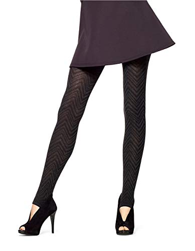 Collant stirrup noir chevron Hue taille Small Medium contre les plis aux chevilles