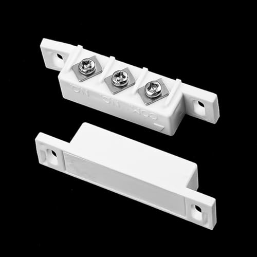ZONADAH Magnetic Reed Switch Safe Normally Open Closed Door Window Contact Sensor Alarm Reed Switch Magnetic Contact Switch High Sensitivity Fireproof for Door Wall - Image 2