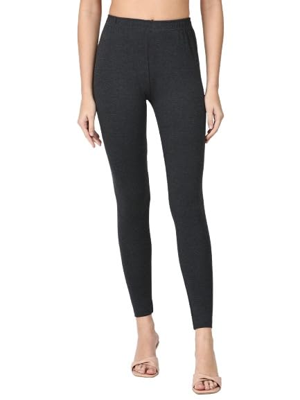 Image of Robinbosky Premium Stretchable Cotton Ankle Legging for Women | Suitable for Formal wear & Casual wear | High-End Elastic Makes The Leggings Squat Proof and Durable for Travel, Yoga, & Workout.