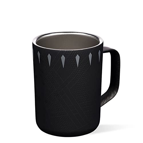 Corkcicle Marvel Triple Insulated Coffee Mug With Lid, Stainless Steel Camping Tumbler With Handle, Hot For 3+ Hours, Bpa Free, Black Panther, 16 Oz #TOP3