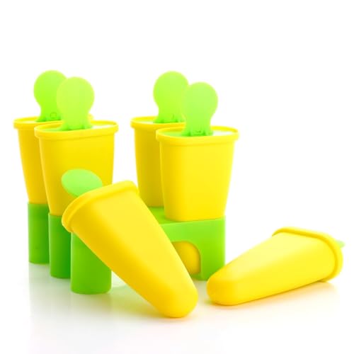 Image of BPA Free Ice Lolly and Kulfi Maker Set of 8 Reusable Popsicle Moulds Food Grade Plastic Ice Cream Popsicle Maker for Home Kitchen Multicolor (Mixed)