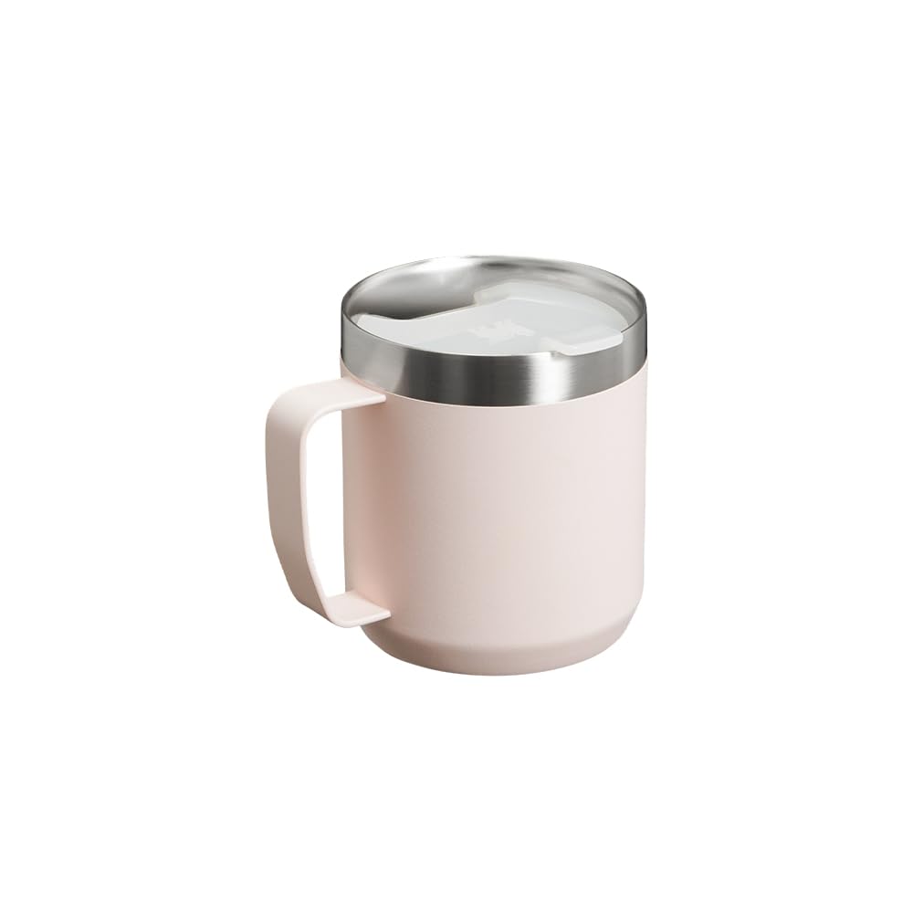 Stanley Classic Legendary Kubek Kempingowy 0.35L - Kubek Kempingowy Ze Stali Nierdzewnej - Kubek Termiczny Bez BPA Do Gorących Napojów - Rose Quartz