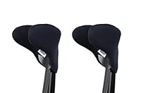 KMINA - Krücken Griffpolster (x2 Stück), Neoprenhülle, Pad für Krücken - Made in Europe