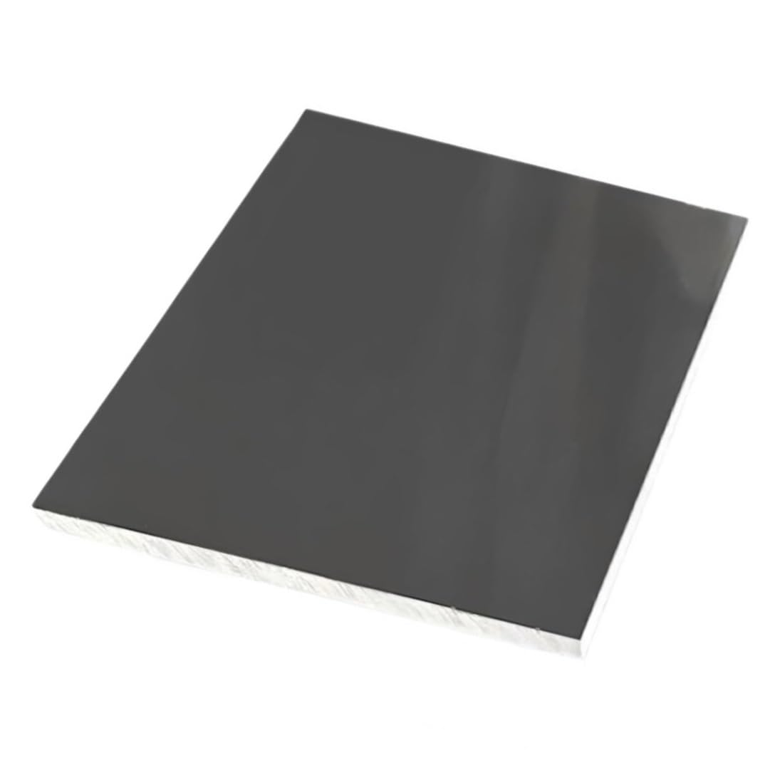 Lámina de PVC plástico gris 8mm, hoja plana rectangular de 100x200 para comunicación 7