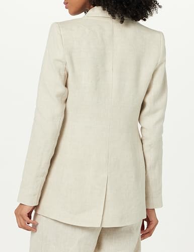 image for The Drop Women's Blake Long Blazer, Natural Linen, S, Small