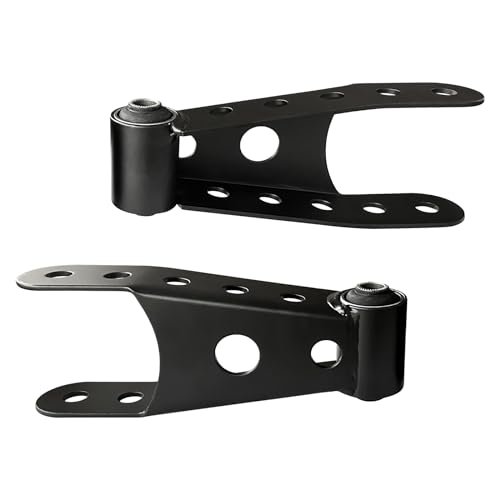2-3' Suspension Rear Drop Lowering Shackles: Replacement for Chevy Silverado GMC Sierra 1500 C1500 K1500 - Leaf Spring Drop Shackle Kit for Dodge Ram Ford F150 Ranger Replace# 6400 410520