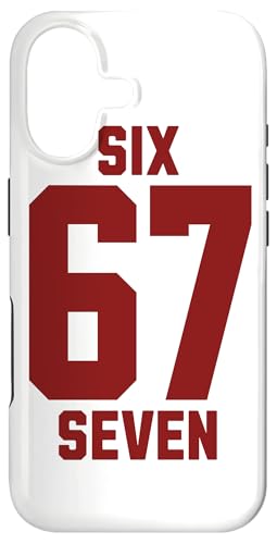 67 Six Seven Sport Design on Back. 6 7 Meme Men Women Kids X}zP[X iPhone 17 p