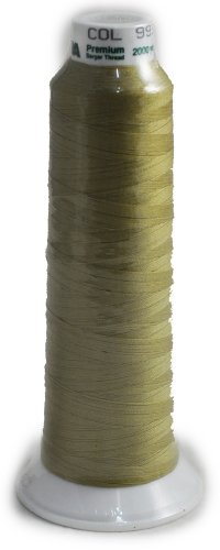 Hilo para serger Madeira Poly color caqui, 2000 yardas miniatura 1