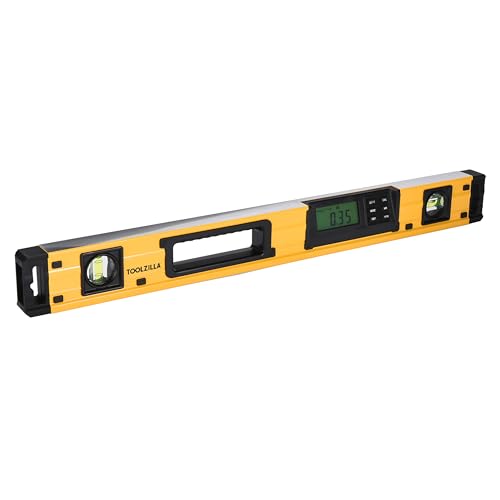 Image of TOOLZILLA Elite 24-Inch Smart Digital Level - IP54 Rated for Dust and Water Resistance - Precision Torpedo Level Measurement Tool - Durable, Shock-Resistant Build with Extended Battery Life