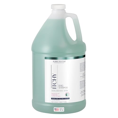 Image of Bobbi Panter Itch Relief Dog Shampoo Tea Tree, Lavender & Flaxseed - Soothing Natural Formula for Itchy & Irritated Skin, Moisturizing, Tear-Free, 16:1 Concentrate, 1 Gallon (Case of 4)